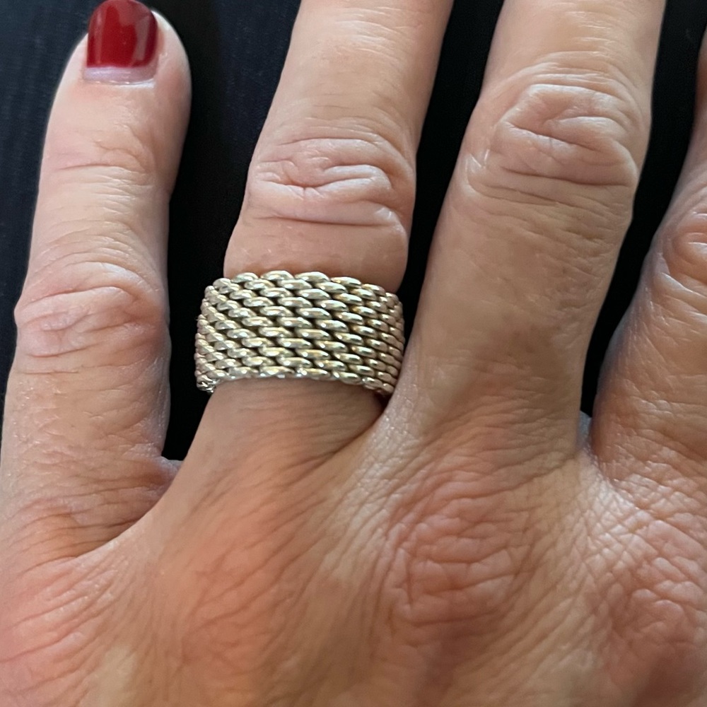Tiffany Mesh Silver Ring